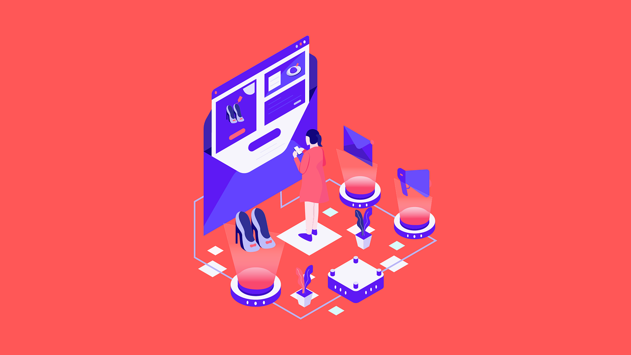 Ilustracja przedstawiająca przyszłość i trendy w marketingu cyfrowym