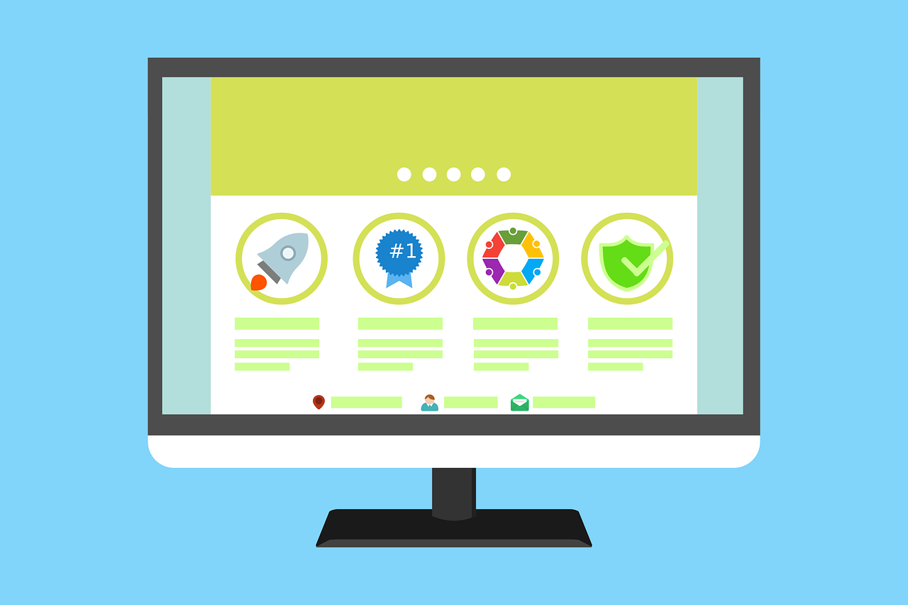 Szablon strony blogowej z czytelnym układem i nowoczesnym designem